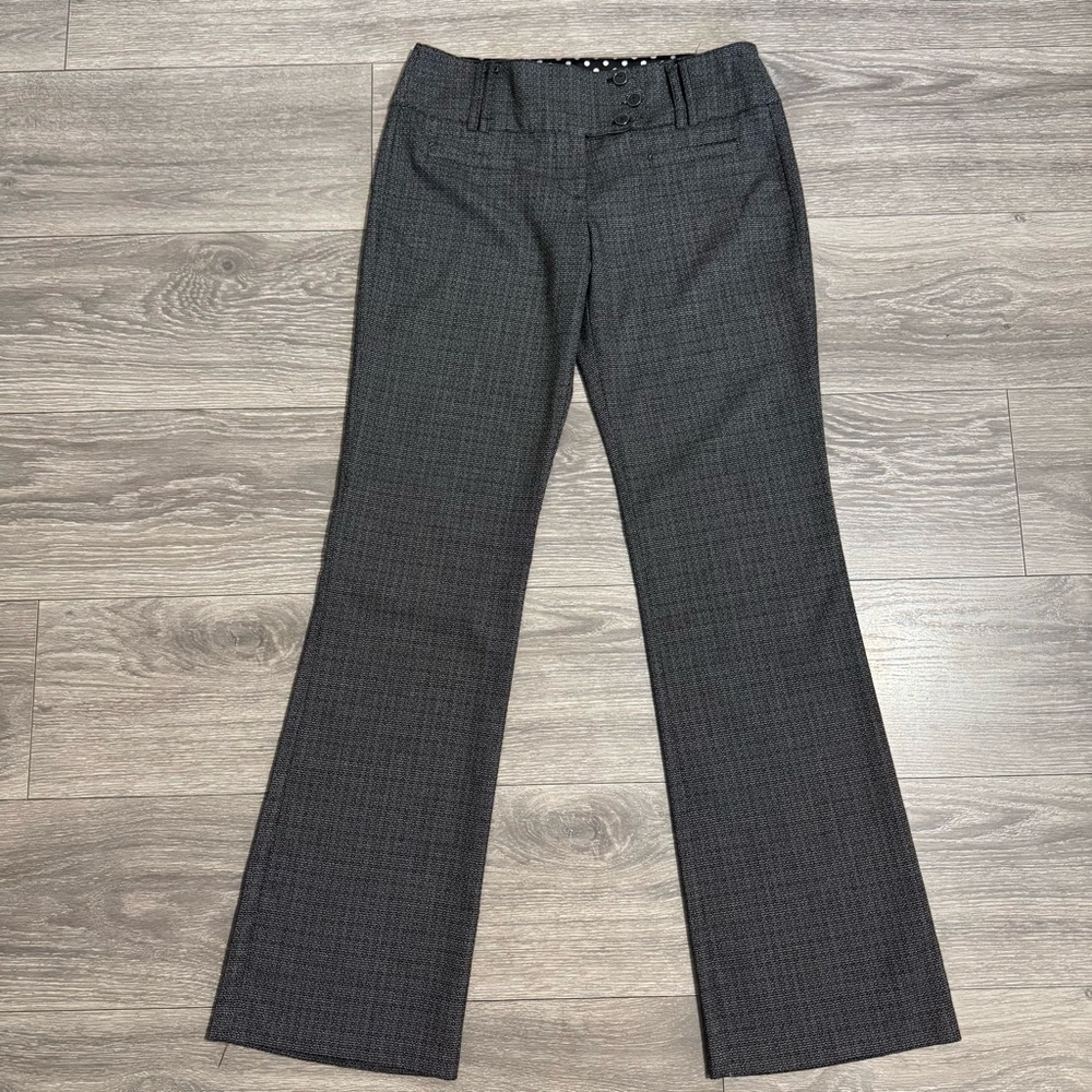 Joe B by Joe Benbasset Women Black Paid Mid-Rise‎ Bootcut Stretcy Pants Size S